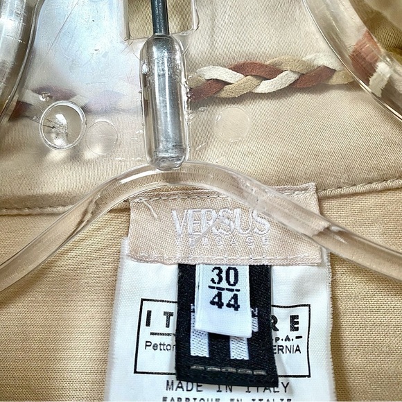 VERSACE safari Versus collection dress/long vest vintage YTK RETRO VIBE - Picture 3 of 16